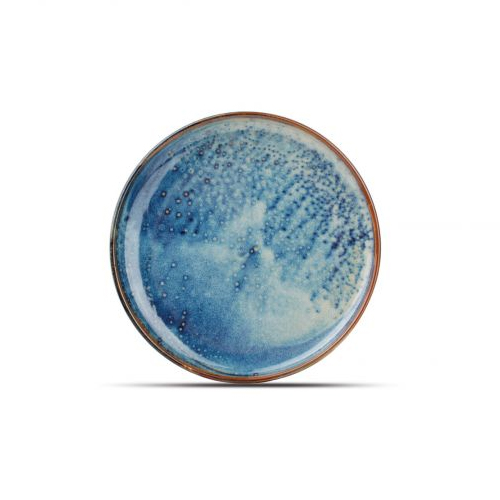 BORD PLAT DIAM 20 5 CM  BLAUW NOVA